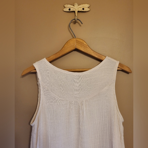 Papillon. Off-white sleeveless short dress/tunic. Wm M. - Picture 6 of 8